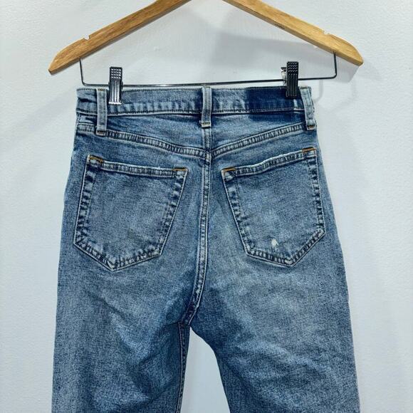 Abercrombie & Fitch Ultra High Rise Ankle Straight Jeans Size 25 - Picture 3 of 10